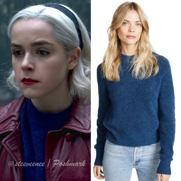 3.1 Phillip Lim Button Sleeve Wool Pullover Sweater ASO Sabrina Spellman